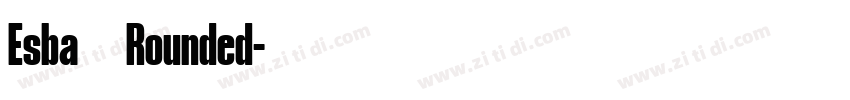Esba   Rounded字体转换